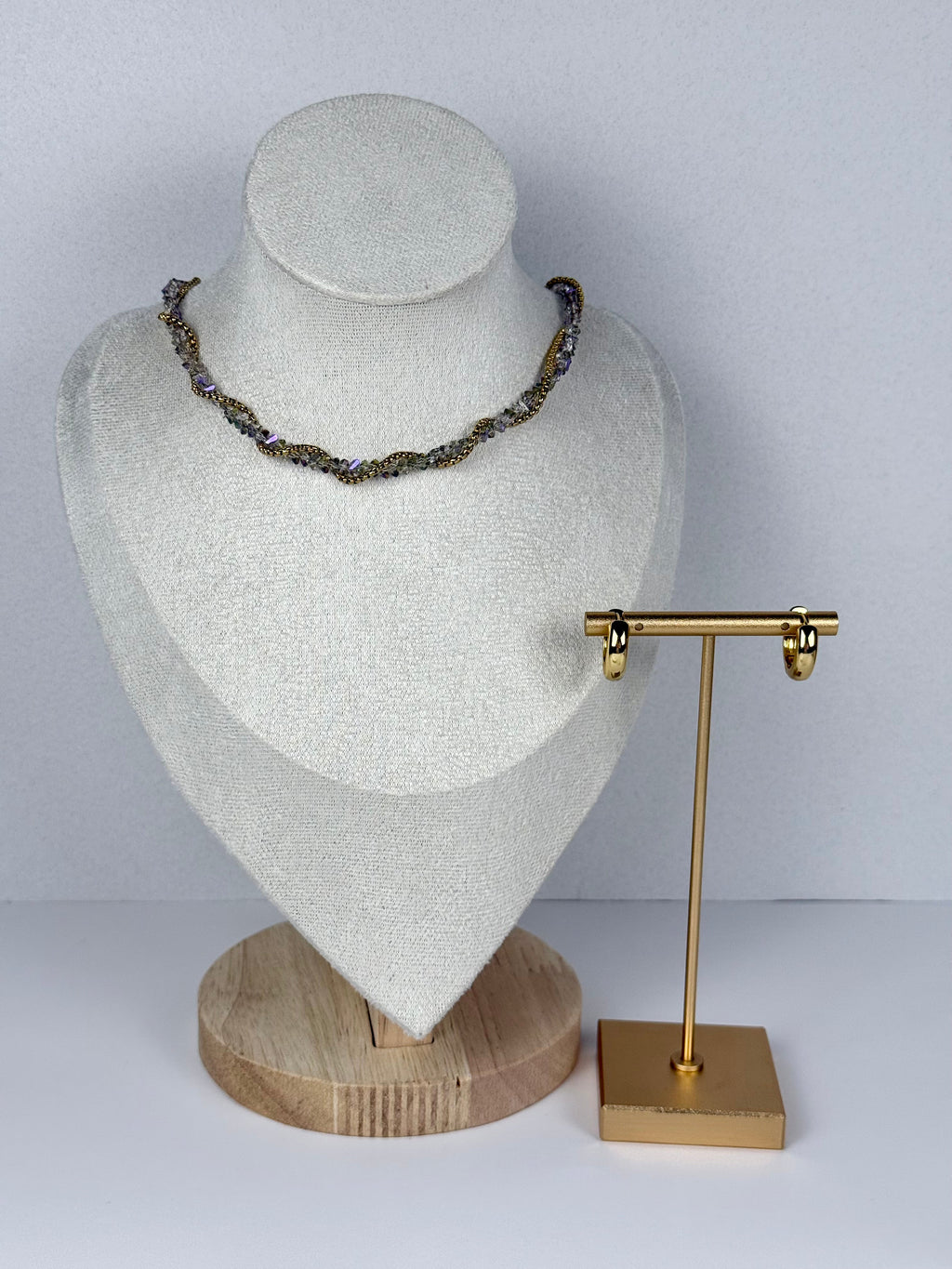 Twisted Crystal & Chain Choker