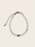 Elegant Clear Crystal Bracelet with Heart Charm