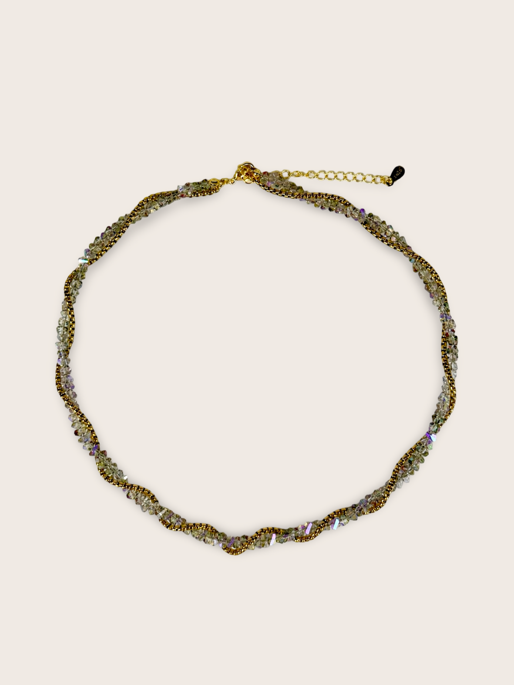 Twisted Crystal & Chain Choker